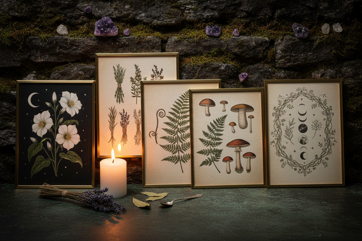 5 Botanical Art Prints to Transform Your Witchy Home