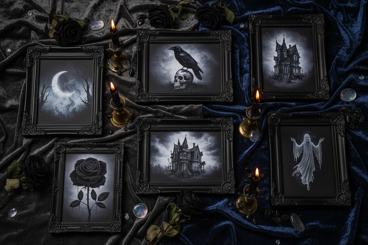 Dark & Moody: 5 Gothic Art Prints for a Hauntingly Beautiful Home