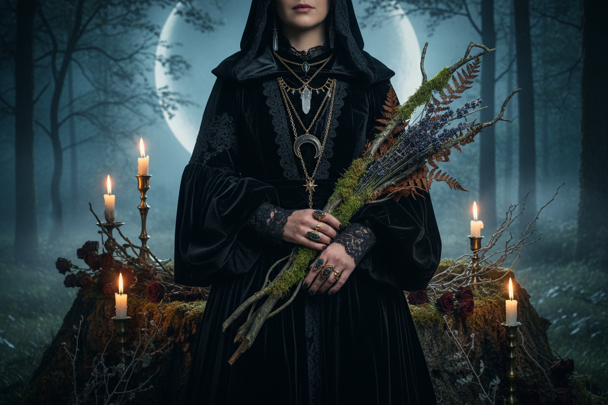 How to Style Witchy & Bohemian Clothing: Wearing the Moon & Moss Aesthetic