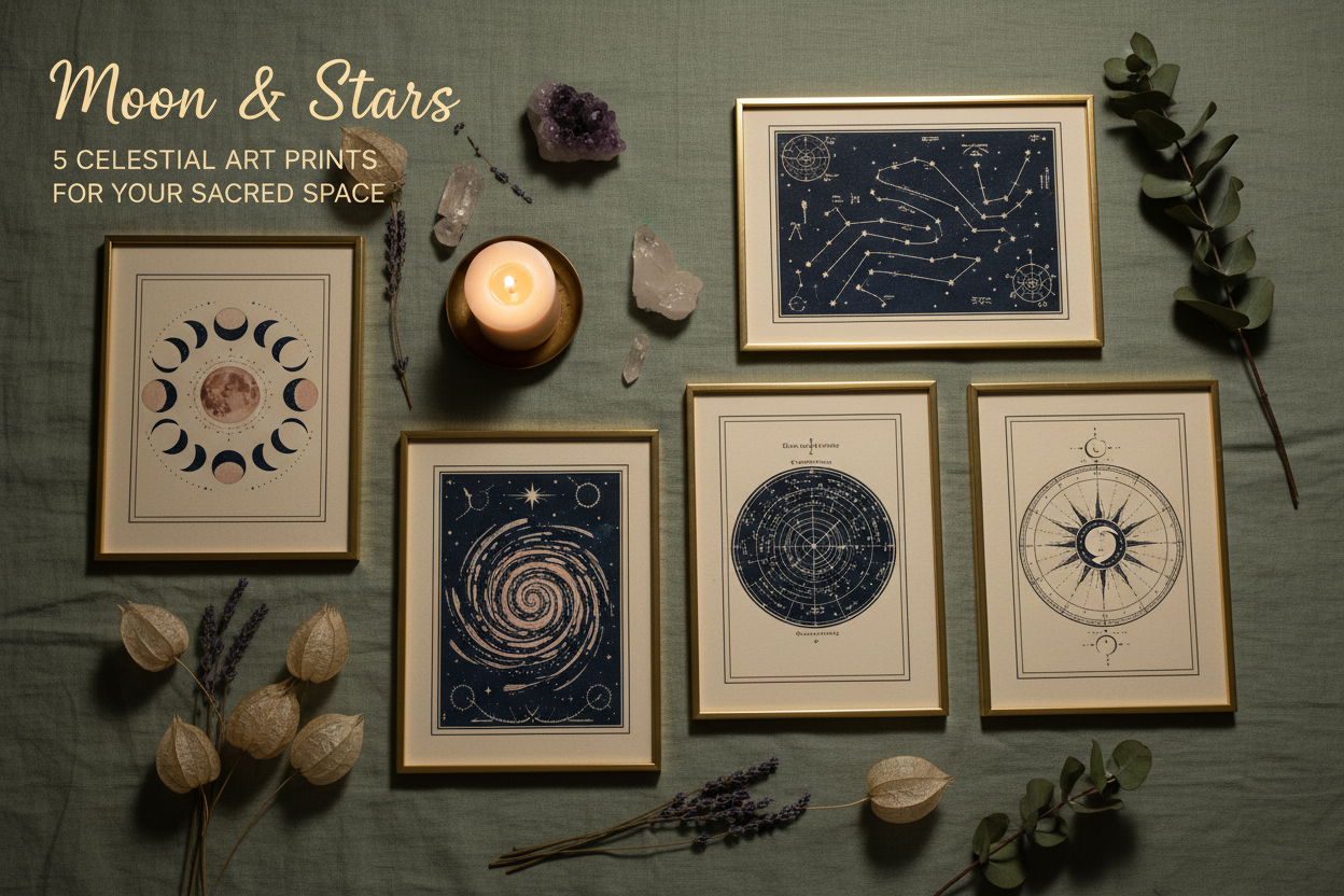 Moon & Stars: 5 Celestial Art Prints for Your Sacred Space