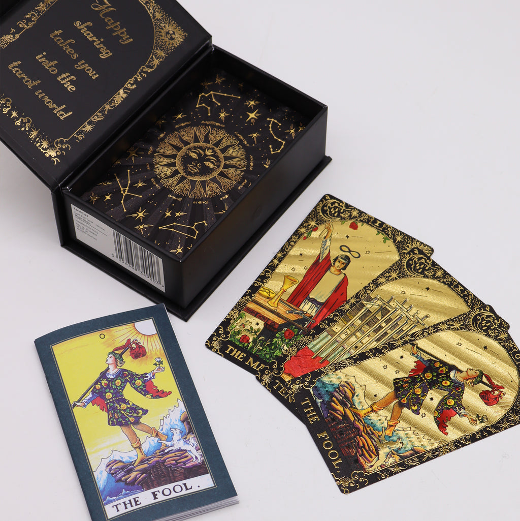 Gold Foil Tarot - Let the Magic Begin With Gift Box