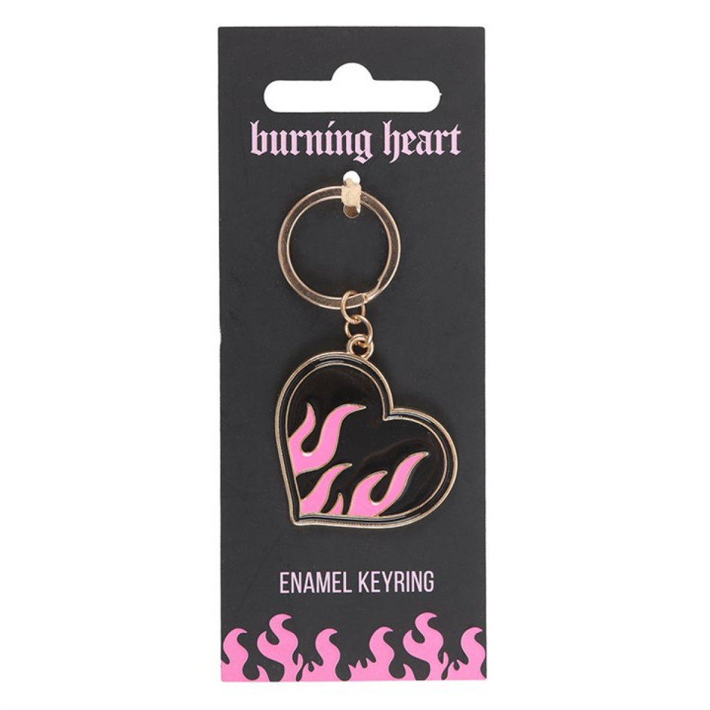 Burning Heart Keyring