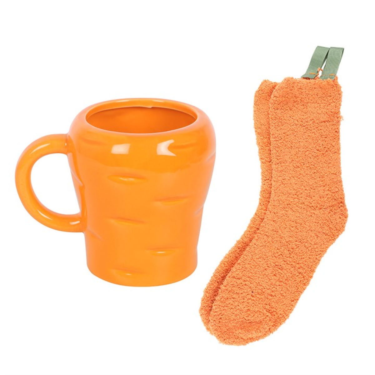 Carrot Shaped Mug and Socks Set - GETTING DISCONTINUED