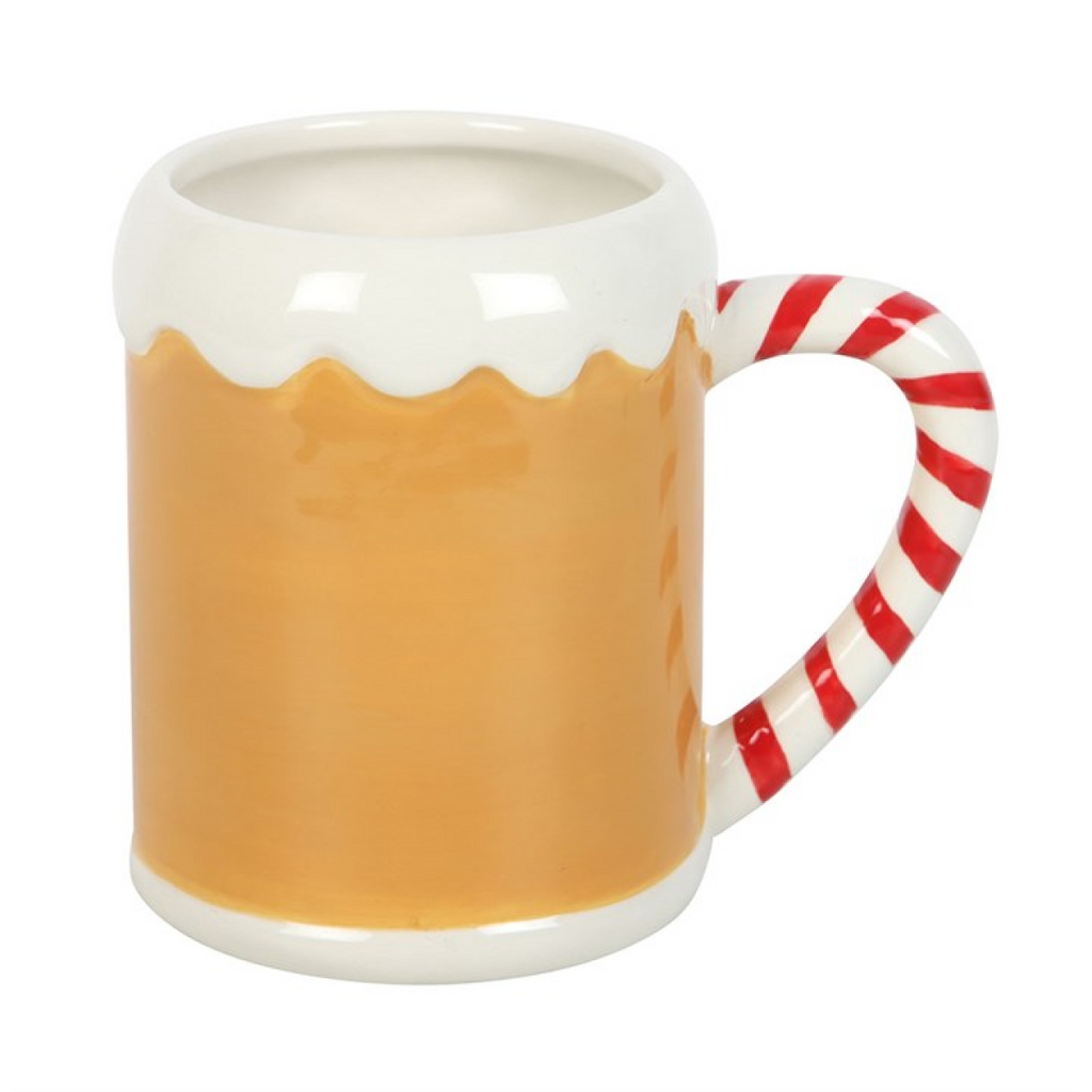 Candy Cane Gingerbread House Mug - GETTING DISCONTINUED