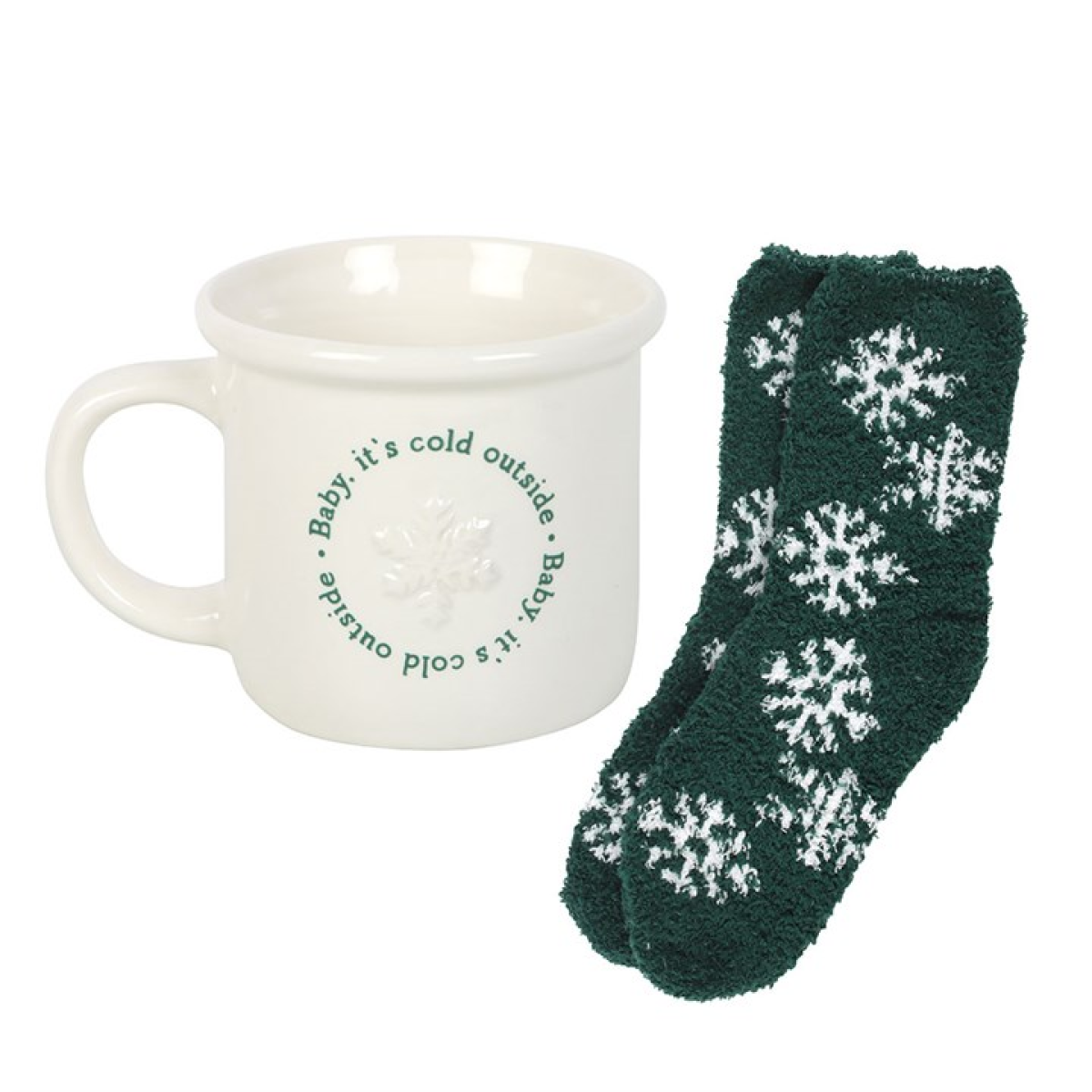 Baby It's Cold Outside Mug and Socks Set - GETTING DISCONTINUED