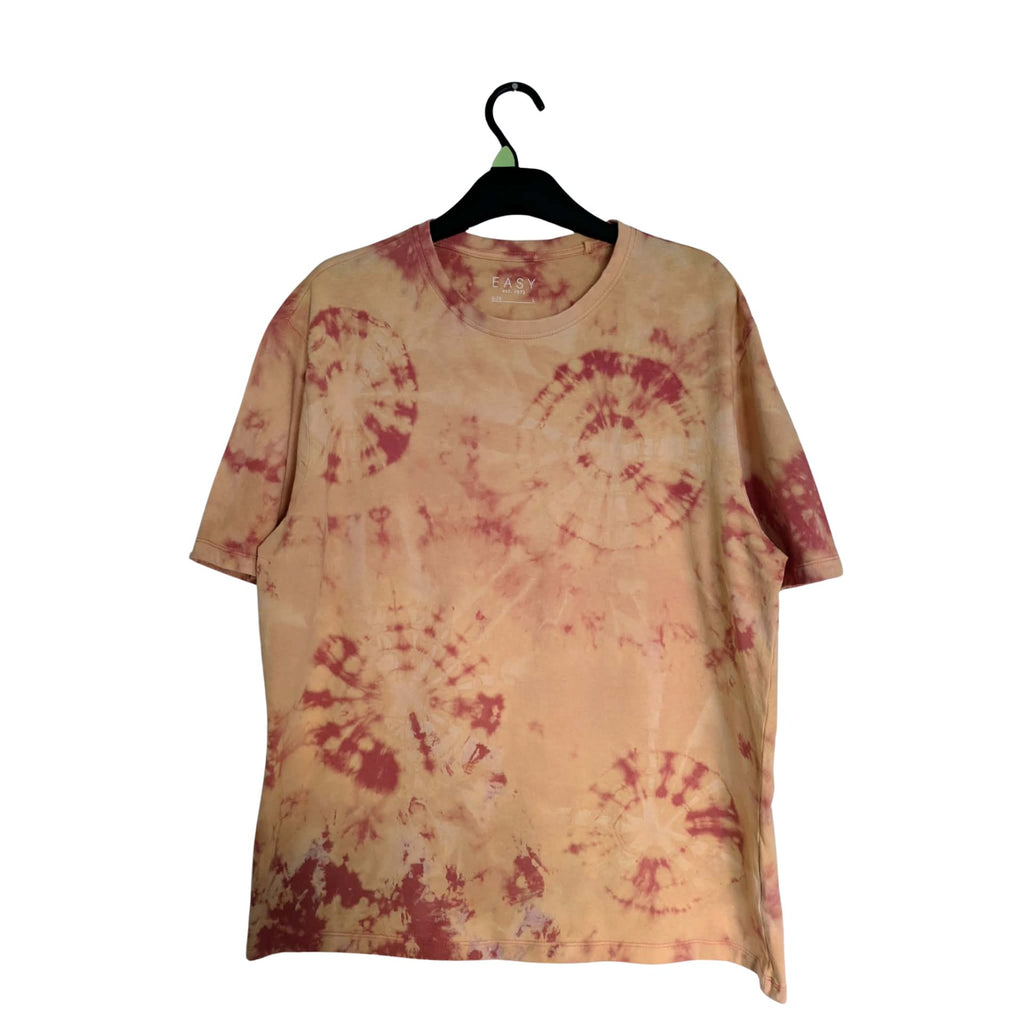 Rose Spiral Bleach Dye T-Shirt — One of a Kind