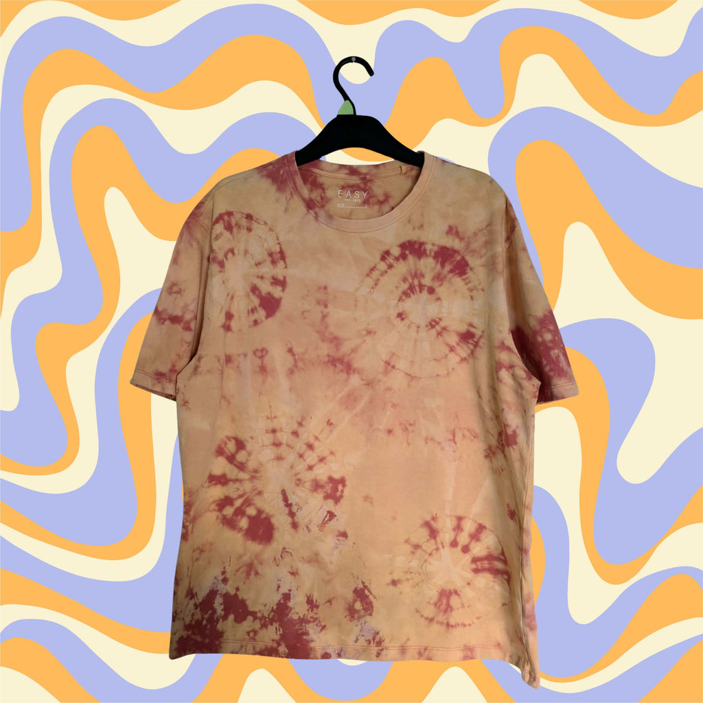 Rose Spiral Bleach Dye T-Shirt — Funky One of a Kind