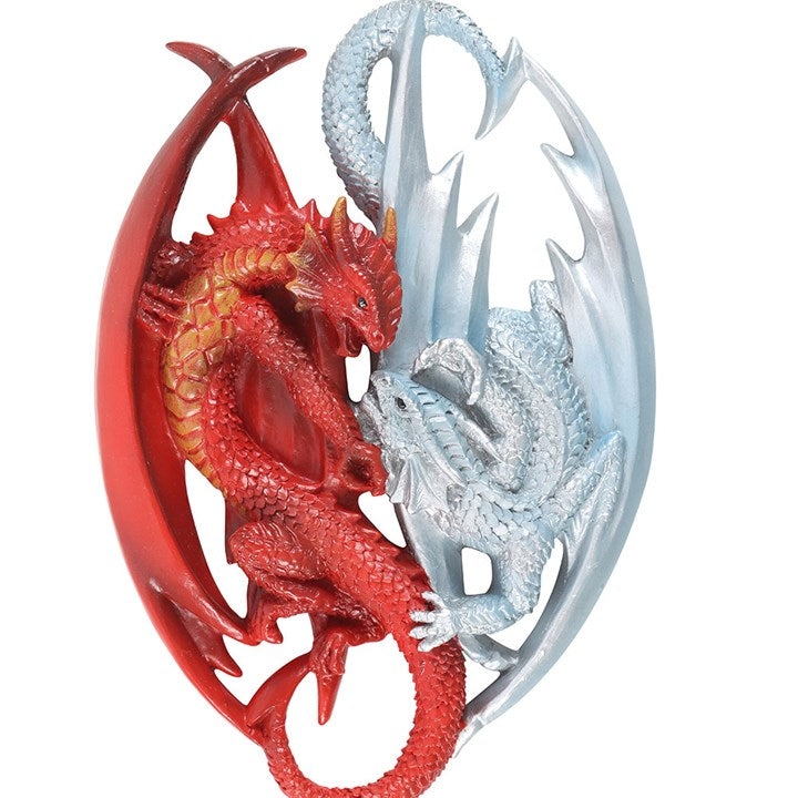 Fire and Ice Dragon Hanging Ornament by Anne Stokes - GETTING DISCONTINUED
