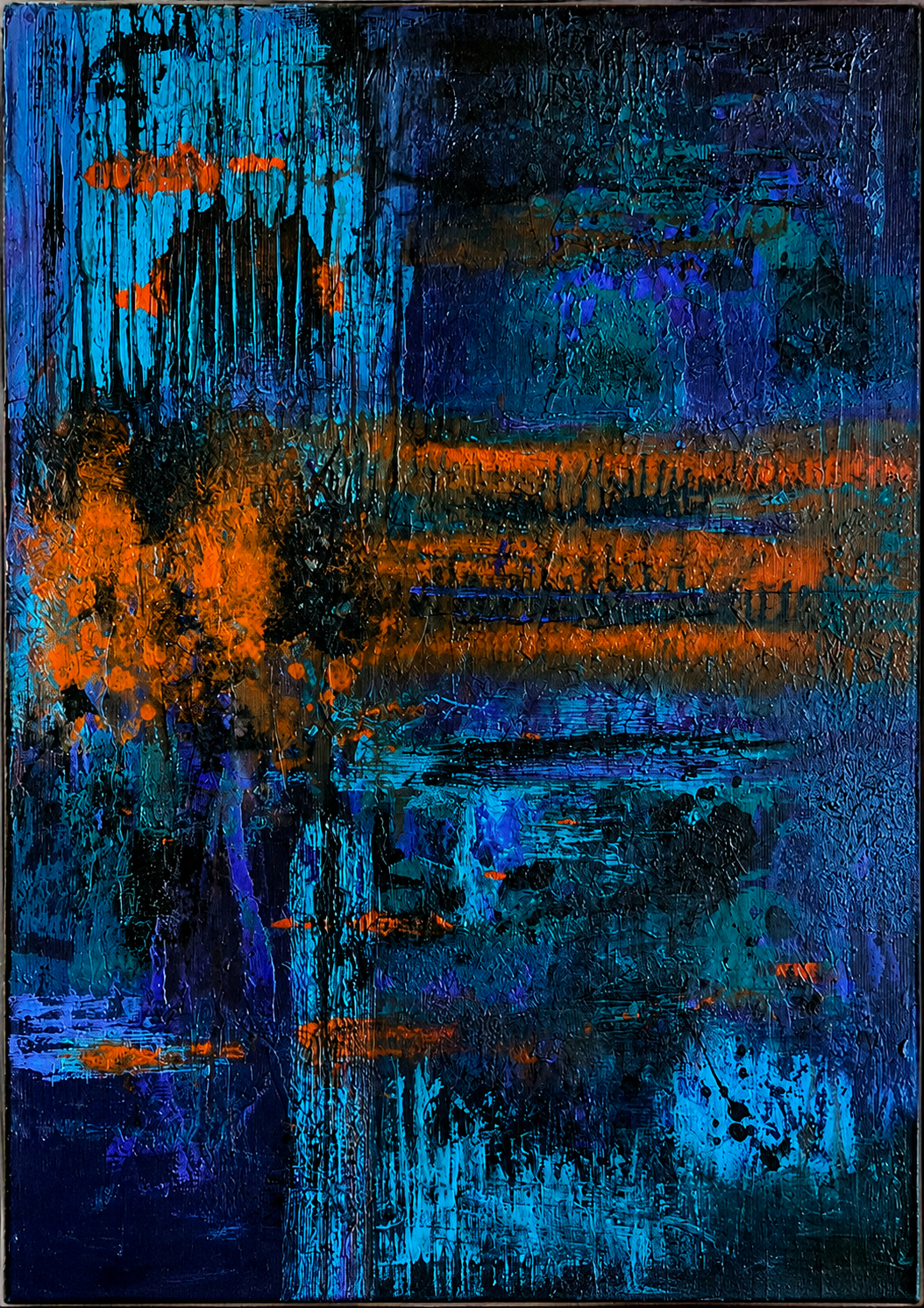Echoes in Oxide - Original  One Of A Kind Artwork 50x60 cm