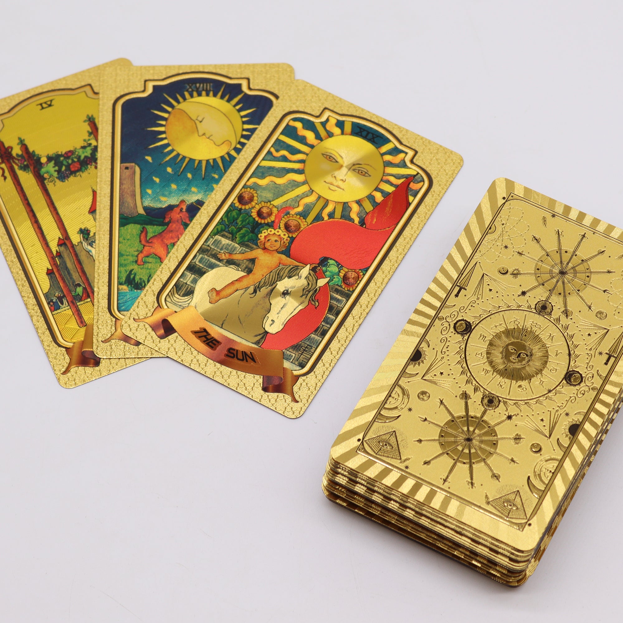 Gold Tarot Card Deck