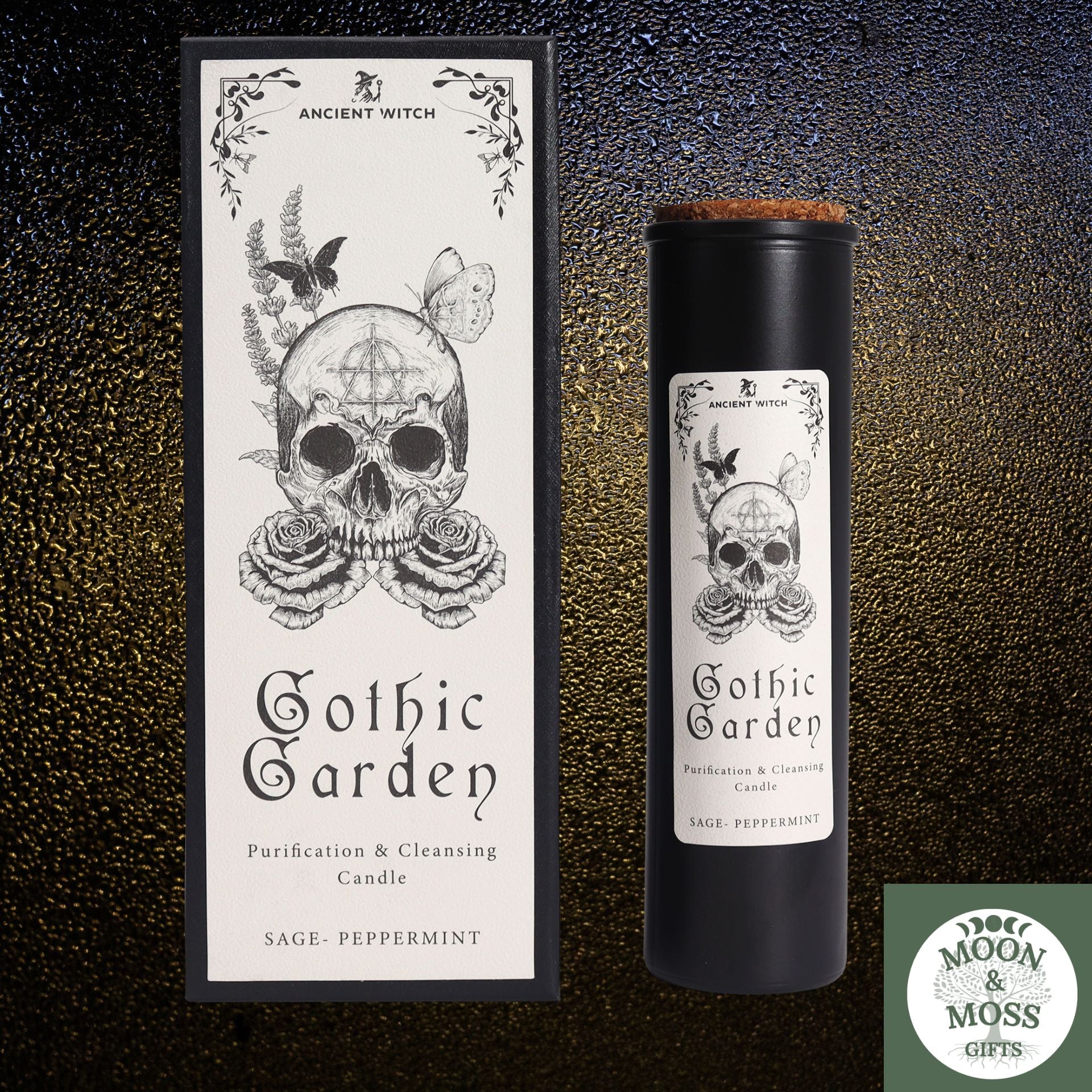 Gothic Garden Ancient Witch Ritual Candle