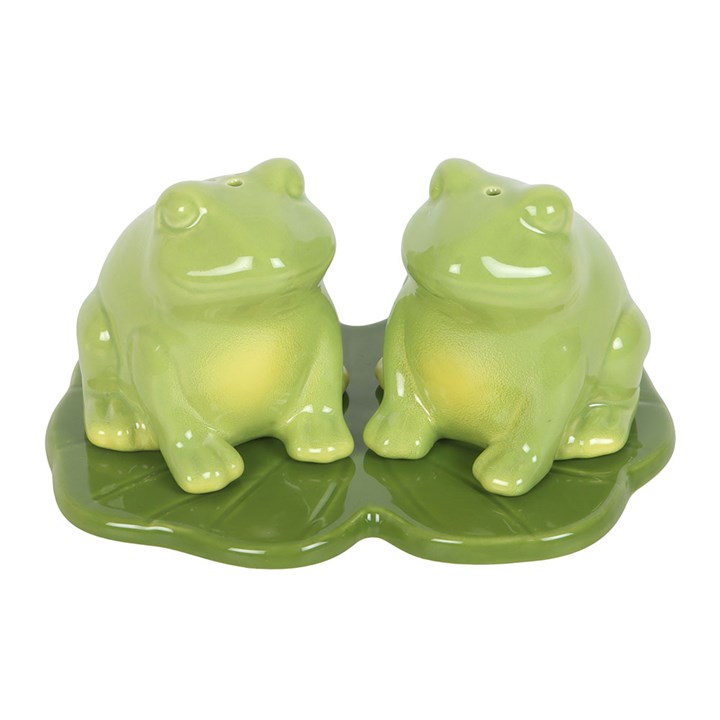 Frog Ceramic Salt & Pepper Shakers (Set of 2)