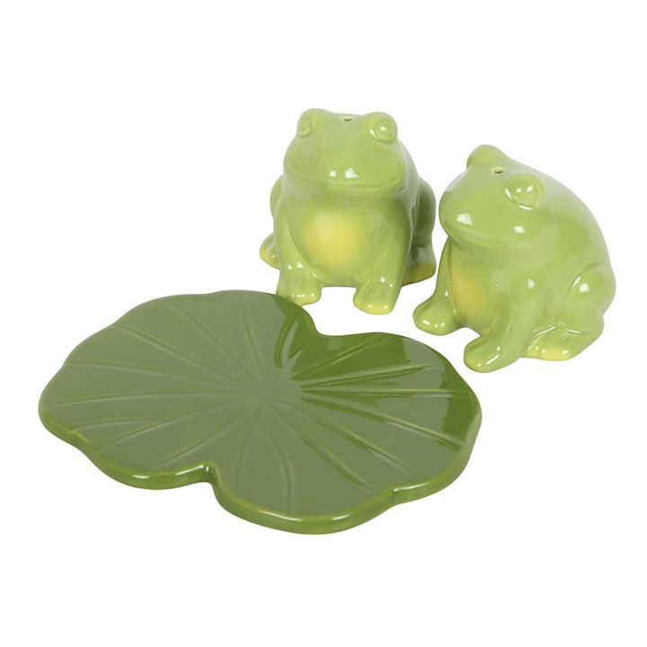 Frog Ceramic Salt & Pepper Shakers (Set of 2)