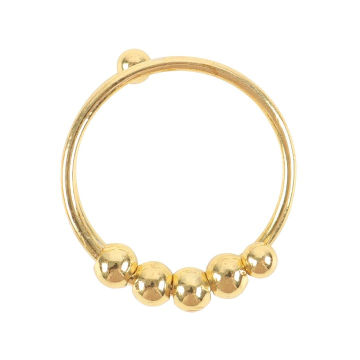 Gold Tone Anti-Anxiety Metal Fidget Ring