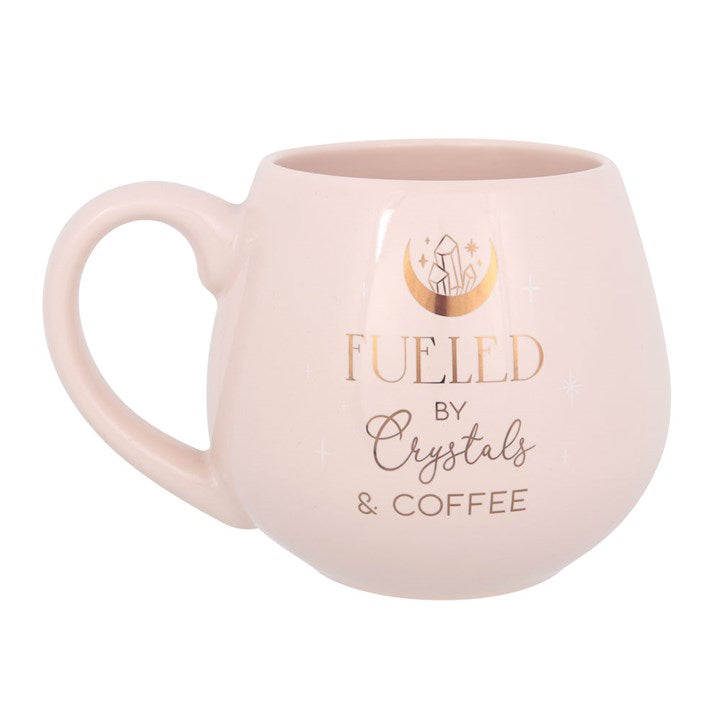 Crystals and Coffee Rounded Mug - GETTING DISCONTINUED