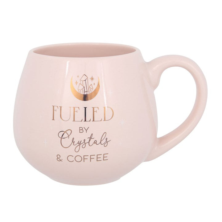 Crystals and Coffee Rounded Mug - GETTING DISCONTINUED
