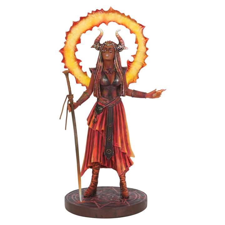 Fire Elemental Sorceress Figurine by Anne Stokes - GETTING DISCONTINUED