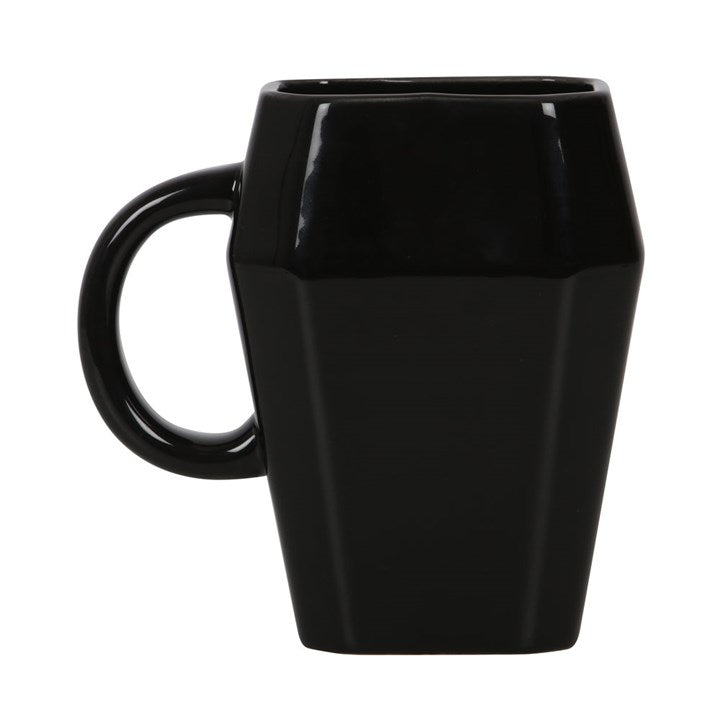 Death Before Decaf Coffin Mug - GETTING DISCONTINUED