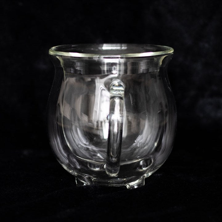 Clear Double Walled Glass Cauldron Mug - GETTING DISCONTINUED