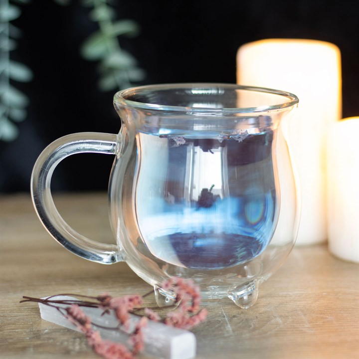 Clear Double Walled Glass Cauldron Mug - GETTING DISCONTINUED
