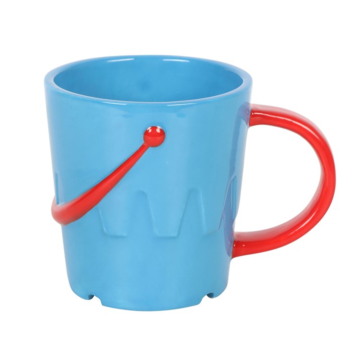 Bucket Shaped Ceramic Mug with Spade Spoon - GETTING DISCONTINUED
