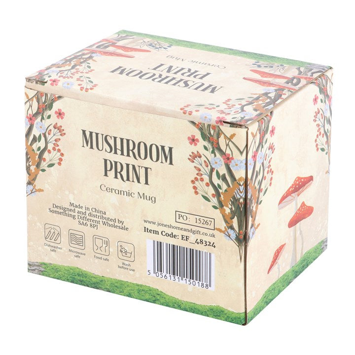 All Over Mushroom Print Mug - GETTING DISCONTINUED