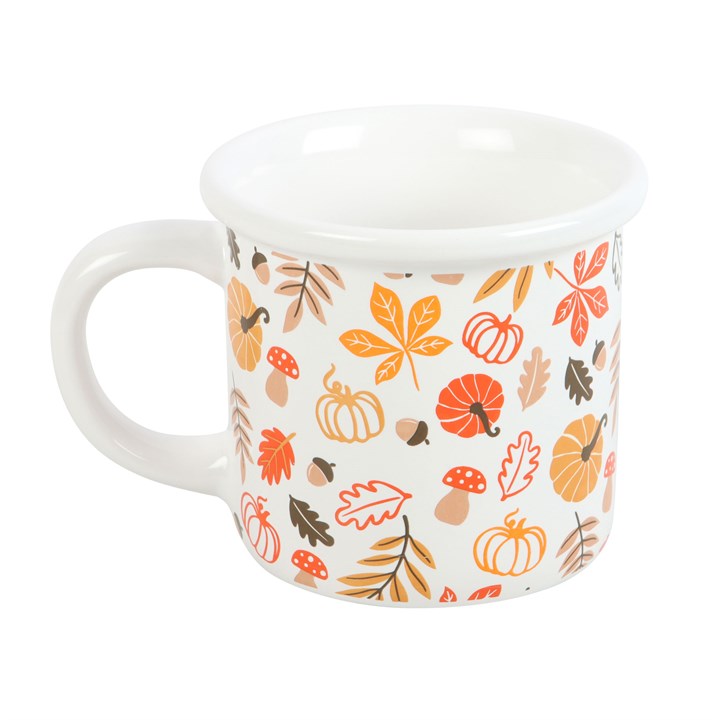 Autumn Leaves and Pumpkins Mug - GETTING DISCONTINUED
