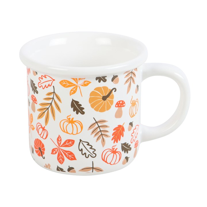 Autumn Leaves and Pumpkins Mug - GETTING DISCONTINUED