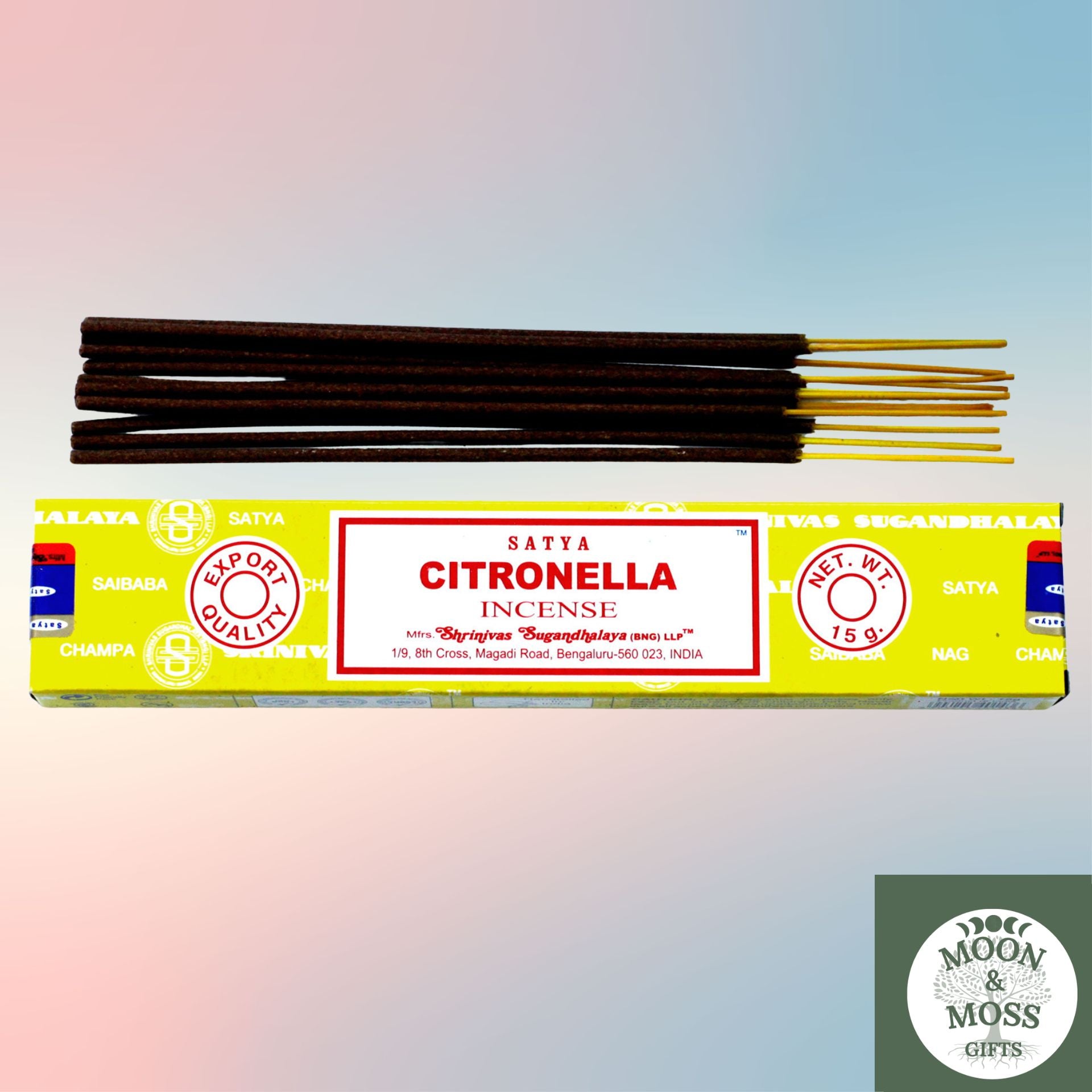 Citronella Satya Incense 15gm Incense Sticks