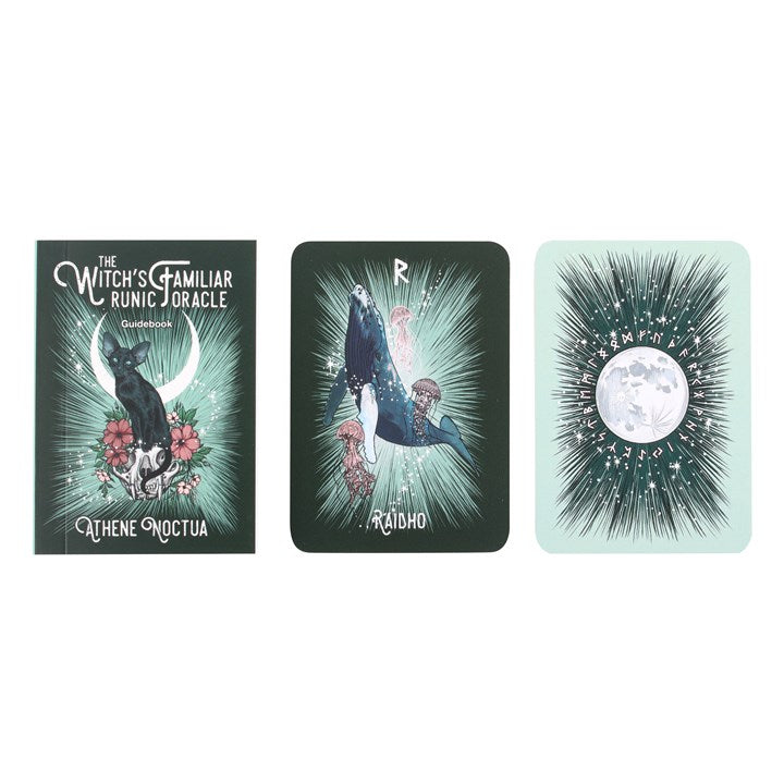 Witch's Familiar Runic Oracle Cards by Athene Noctua Card Samples