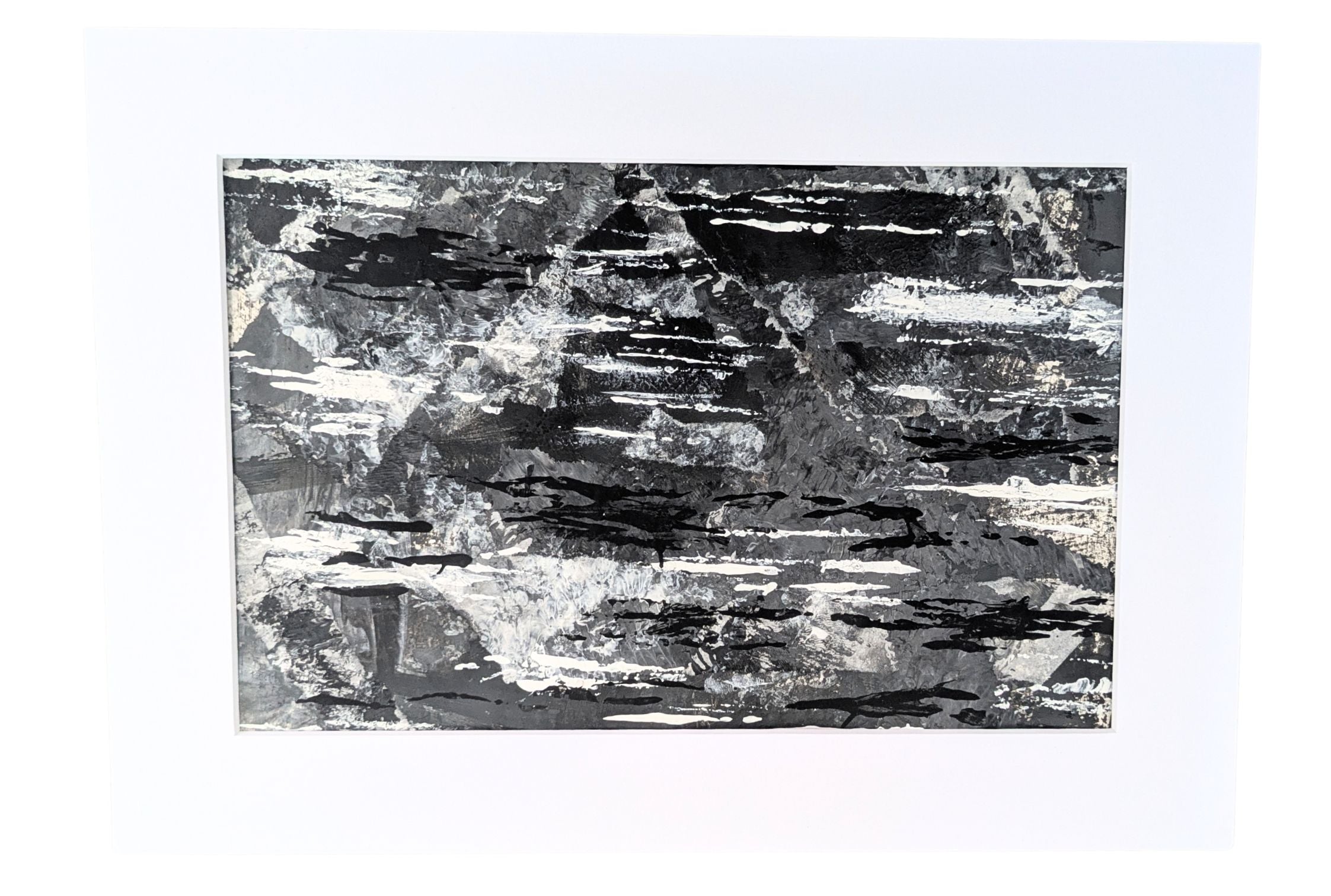 Black & White Collage — Original Mixed Media Art