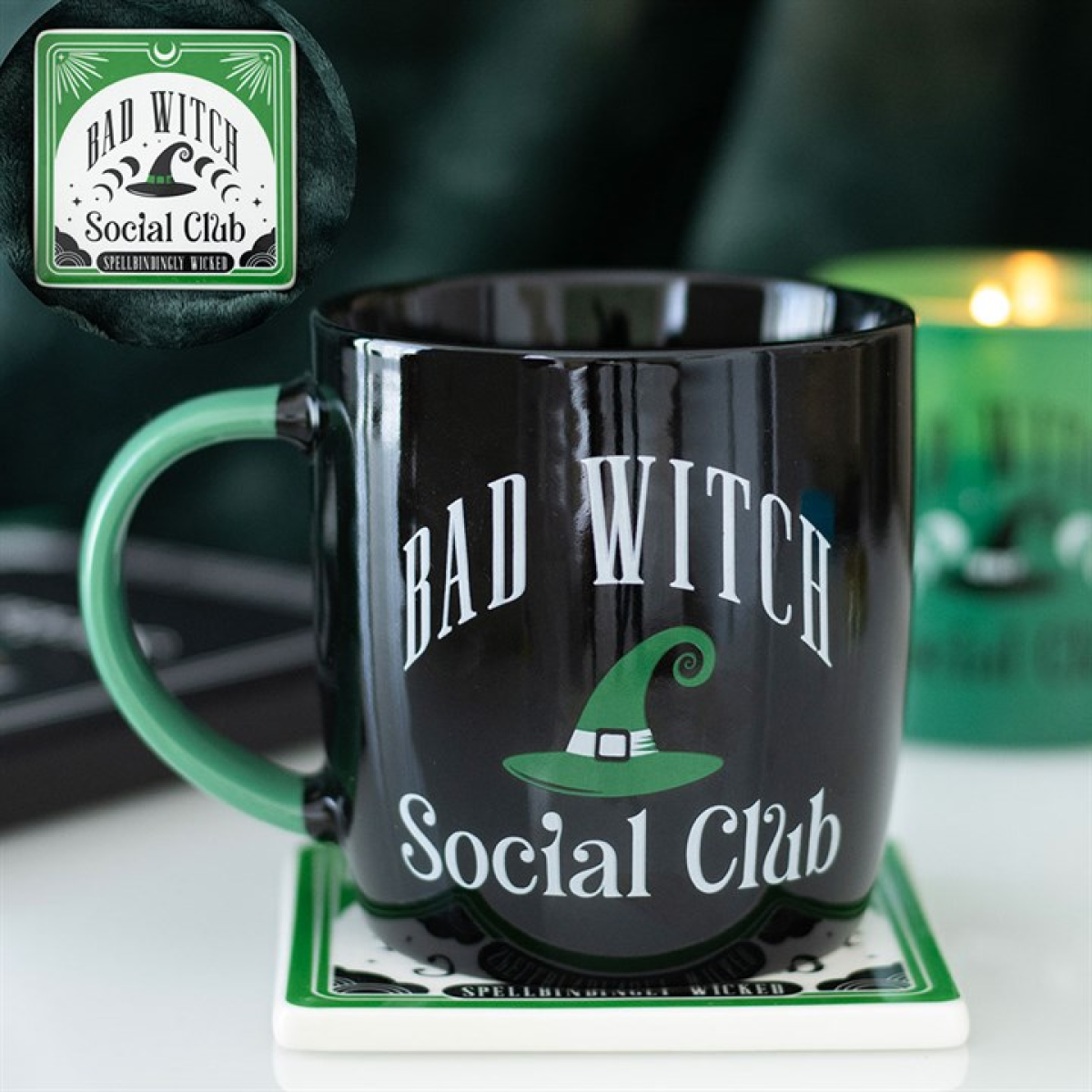 Bad Witch Social Club Mug and Coaster Set - GETTING DISCONTINUED