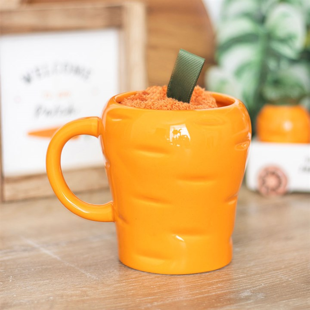 Carrot Shaped Mug and Socks Set - GETTING DISCONTINUED