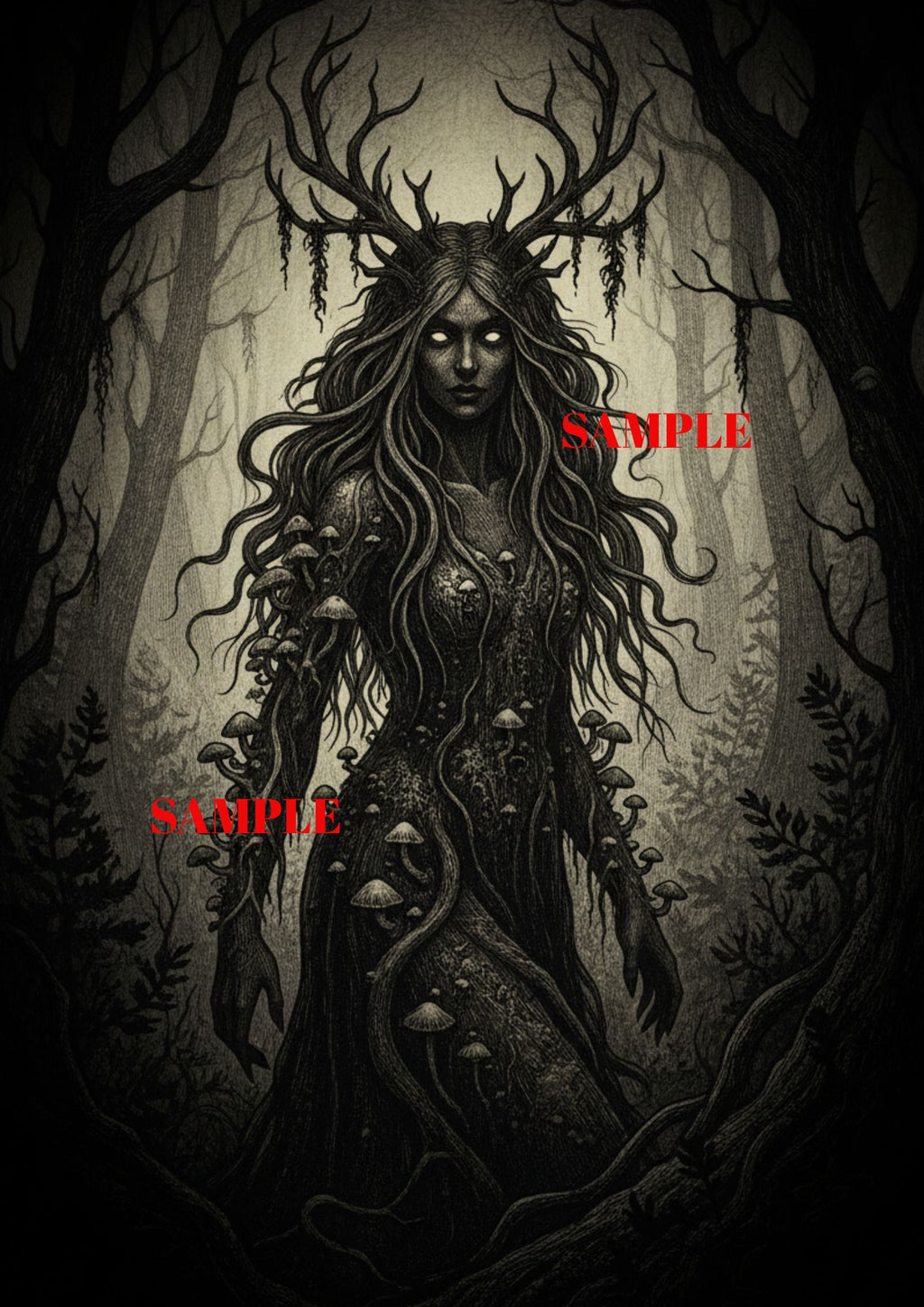 The Dark & Gothic Collection — 5 Print Digital Art Bundle - Print 5
